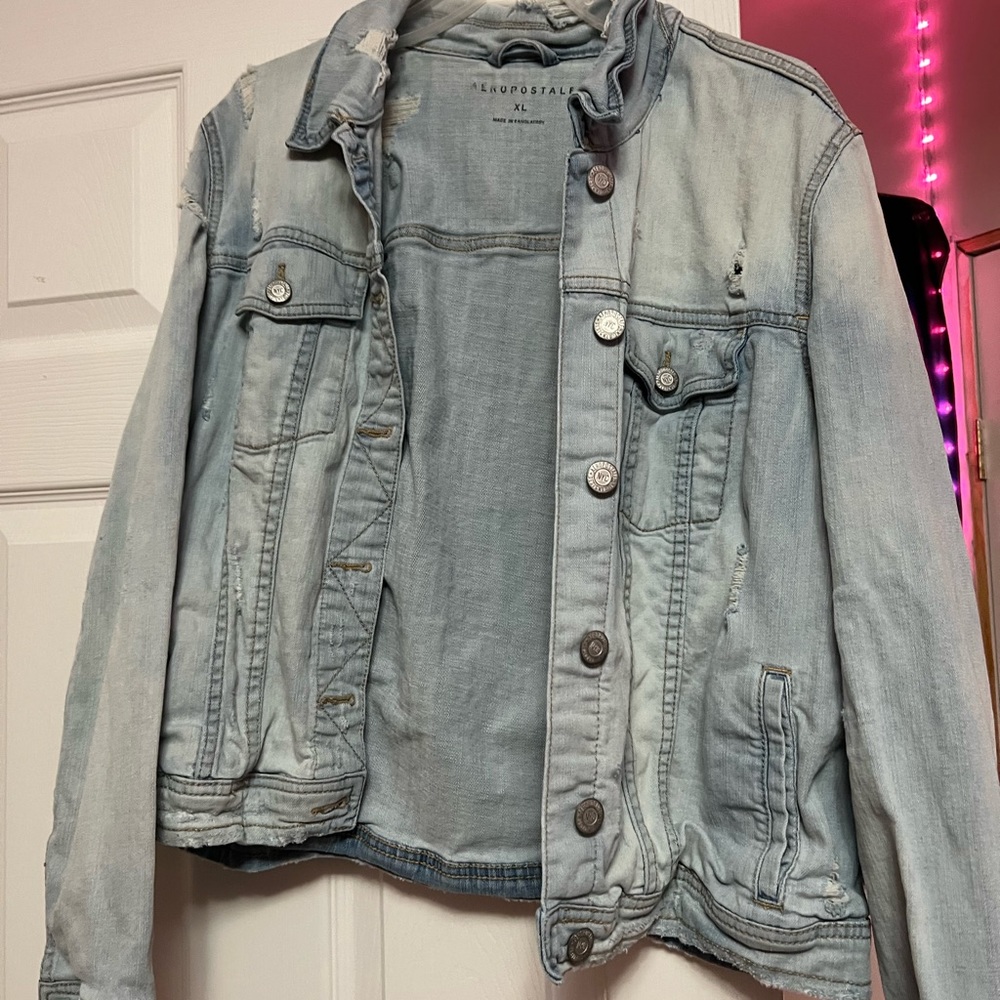Blue washed jean jacket